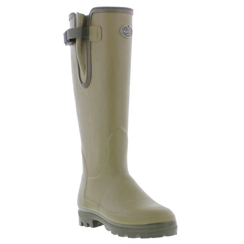 Le Chameau Womens Vierzonord Neoprene Lined Wellies Rain Boots - Vert 4 Le Chameau Womens Vierzonord Neoprene Lined Wellies Rain Boots - Vert - Image 2