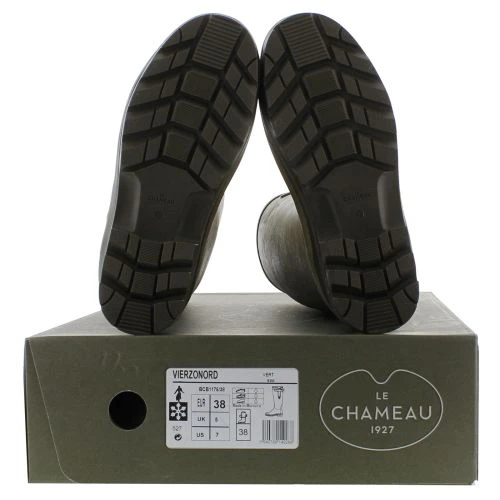 Le Chameau Womens Vierzonord Neoprene Lined Wellies Rain Boots - Vert 7 Le Chameau Womens Vierzonord Neoprene Lined Wellies Rain Boots - Vert - Image 5
