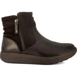 Strive Womens Whitby Chelsea Ankle Boots - Brown -Fashion Shoe Store WHITBY Brown Lateral 20