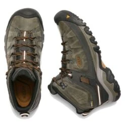 Keen Mens Targhee III Mid WP Wide Fit Waterproof Boots - Black Olive Gold Brown -Fashion Shoe Store WIDE BlackOliveGoldBrown 2819919