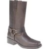 Gringos Woodland Mens Harley High Biker Cowboy Harness Boots - Brown -Fashion Shoe Store Woodland M156Harley DarkBrown