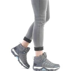 Rieker Womens Water Resistant Walking Hiking Boots - Grey -Fashion Shoe Store X8820 42 221 j0 7