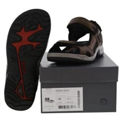 Ecco Shoes Mens Offroad Leather Walking Sandals - Espresso Cocoa Brown Black -Fashion Shoe Store ad EspressoCocoaBrown SOLE629417