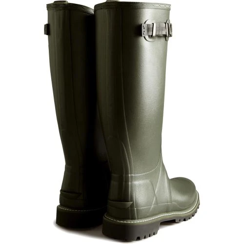 Hunter Mens Balmoral Wide Fit Wellington Boots - Dark Olive 5 Hunter Mens Balmoral Wide Fit Wellington Boots - Dark Olive - Image 3