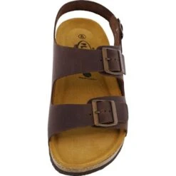 Plakton Mens Saul Malaga Adjustable Slide Sandals - Dark Brown -Fashion Shoe Store alaga 175113 MARRON448X B855841