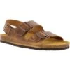 Plakton Mens Saul Malaga Adjustable Slide Sandals - Tan