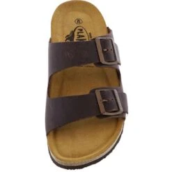 Plakton Mens Seth Malaga Adjustable Slide Sandals - Dark Brown -Fashion Shoe Store alaga 175857 MARRON448X B855651
