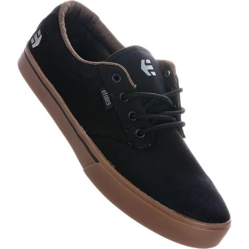 Etnies Mens Jameson Eco Vegan Skate Shoes - Black Charcoal Gum 4 Etnies Mens Jameson Eco Vegan Skate Shoes - Black Charcoal Gum - Image 2