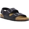 Plakton Mens Saul Malaga Adjustable Slide Sandals - Black -Fashion Shoe Store aulMalaga 175113 NEGRO 02855844