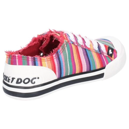 Rocket Dog Womens Jazzin Eden Trainers - Red Multi 4 Rocket Dog Womens Jazzin Eden Trainers - Red Multi - Image 2