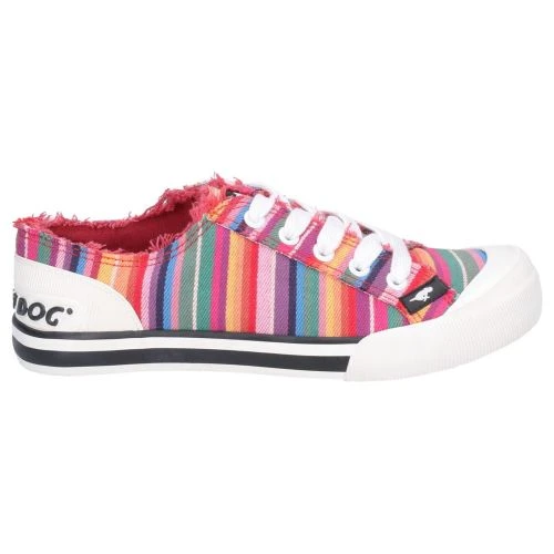 Rocket Dog Womens Jazzin Eden Trainers - Red Multi 5 Rocket Dog Womens Jazzin Eden Trainers - Red Multi - Image 3