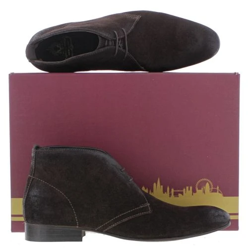 Base London Mens Trader Chukka Boots - Suede Brown 5 Base London Mens Trader Chukka Boots - Suede Brown - Image 3