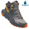 Hoka Mens Trail Code GTX Waterproof Walking Boots - Castlerock Persimmon Orange -Fashion Shoe Store eGTX CastlerockOrange MAIN824719 1