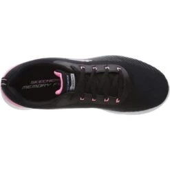 Skechers Womens Skech Air Dynamight Luminosity Trainers - Black Pink -Fashion Shoe Store echAirDynamLum BlackPink 4768631 10