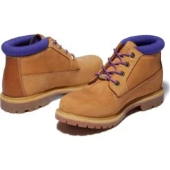 Timberland Womens Nellie Waterproof Chukka Boots - Wheat Purple - A2JSJ -Fashion Shoe Store ellieChukka YellowPurple 6726219 1