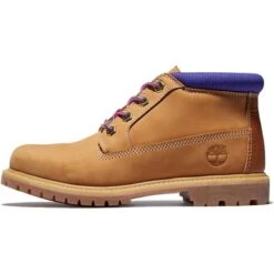 Timberland Womens Nellie Waterproof Chukka Boots - Wheat Purple - A2JSJ -Fashion Shoe Store ellieChukka YellowPurple 8726221 1