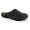 Strive Womens Copenhagen Orthotic Slippers - Dark Grey -Fashion Shoe Store en dark grey angled view 8580615 2