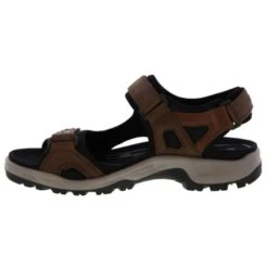 Ecco Shoes Mens Offroad Leather Walking Sandals - Espresso Cocoa Brown Black -Fashion Shoe Store froad EspressoCocoaBrown03629413