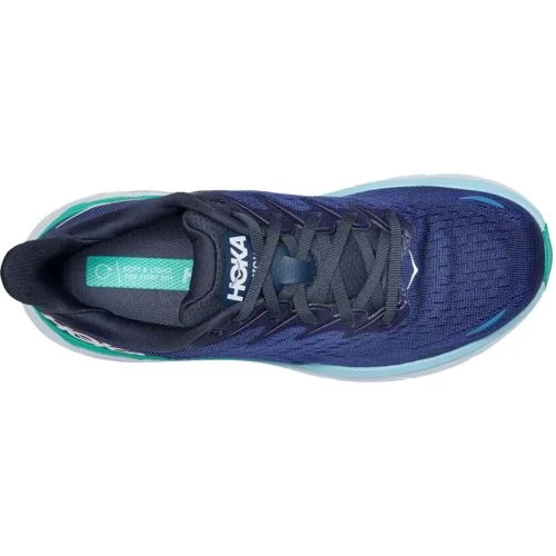 Hoka Womens Clifton 8 Running Shoes - Outer Space Bellweather Blue 7 Hoka Womens Clifton 8 Running Shoes - Outer Space Bellweather Blue - Image 5