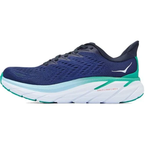 Hoka Womens Clifton 8 Running Shoes - Outer Space Bellweather Blue 10 Hoka Womens Clifton 8 Running Shoes - Outer Space Bellweather Blue - Image 8
