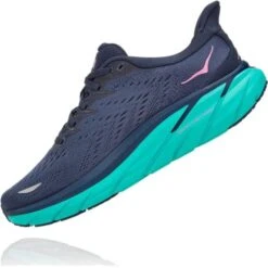 Hoka Womens Clifton 8 Running Shoes - Outer Space Atlantis -Fashion Shoe Store fton8 OuterspaceAtlantis 4724558