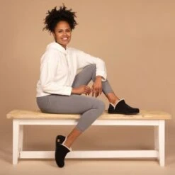 Strive Womens Geneva Slipper Boots - Black -Fashion Shoe Store geneva black ls 17