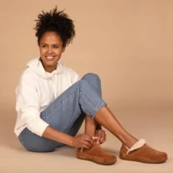 Strive Womens Geneva Slipper Boots - Classic Tan -Fashion Shoe Store geneva classic tan ls 17