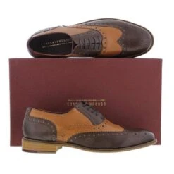 London Brogues Mens Gatsby Shoes - Tan Brown 16 London Brogues Mens Gatsby Shoes - Tan Brown -Fashion Shoe Store gues Gatsby TanBrown PAIR0655437