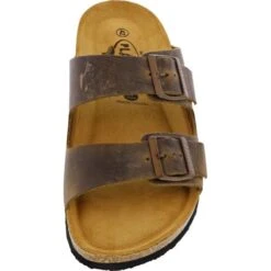 Plakton Mens Seth Malaga Adjustable Slide Sandals - Kaki Green -Fashion Shoe Store hMalaga 175857 KAKI731X B855711