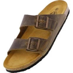 Plakton Mens Seth Malaga Adjustable Slide Sandals - Kaki Green -Fashion Shoe Store hMalaga 175857 KAKI731X C855712