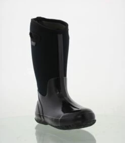 Bogs Womens Classic High Handles Neoprene Wellies - Black Smooth -Fashion Shoe Store ighHandles BlkSmooth jpg01651923 8