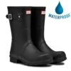 Hunter Womens Original Short Wellies Rain Boots - Black -Fashion Shoe Store iginalShortMens Black 2NEW614305