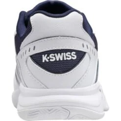 K-Swiss Mens Receiver V Tennis Shoes - White Peacoat Silver -Fashion Shoe Store iverV WhitePeacoatSilver 4755764