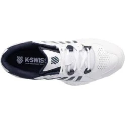 K-Swiss Mens Receiver V Tennis Shoes - White Peacoat Silver -Fashion Shoe Store iverV WhitePeacoatSilver 7755767