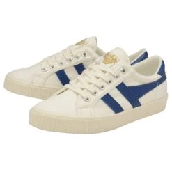 Gola Womens Tennis Mark Cox Trainers - Off White Vintage Blue -Fashion Shoe Store kCox OffWhiteVintageBlue 3787598