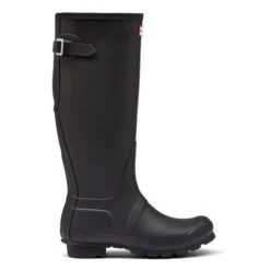 Hunter Womens Original Back Adjustable Wellies Rain Boots - Black -Fashion Shoe Store lBackAdjustable AllBlack 1553767