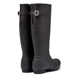 Hunter Womens Original Back Adjustable Wellies Rain Boots - Black -Fashion Shoe Store lBackAdjustable AllBlack 2553773