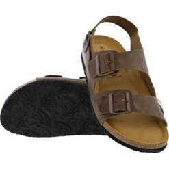 Plakton Mens Saul Malaga Adjustable Slide Sandals - Kaki Green -Fashion Shoe Store lMalaga 175113 KAKI731X A855850