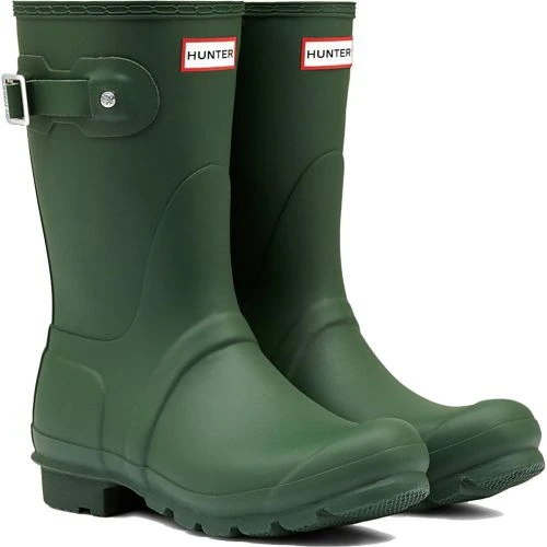 Hunter Womens Original Short Wellies - Hunter Green 4 Hunter Womens Original Short Wellies - Hunter Green - Image 2