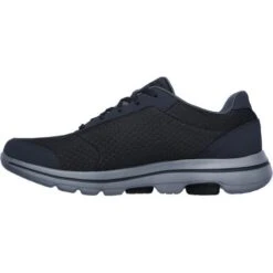 Skechers Mens Go Walk 5 Qualify Trainers - Charcoal Black -Fashion Shoe Store lk5Qualify CharcoalBlack 5721647