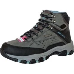 Skechers Womens Selmen My Turf Waterproof Boots - Charcoal -Fashion Shoe Store menRelaxedFit MyTurfGrey 1735148 9