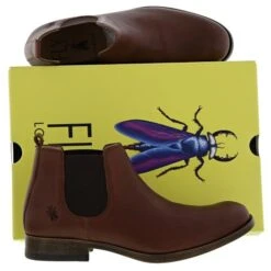 Fly London Mens Mezo Leather Chelsea Boots Boots - Cognac