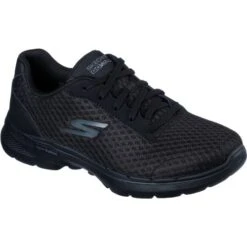 Skechers Womens Go Walk 6 Iconic Vision Trainers - Black Black