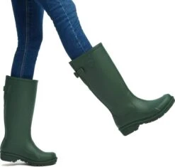 Fitflop Womens Wonderwelly Tall Wellington Boots - Deep Green -Fashion Shoe Store onderWellyTall DeepGreen 2737762