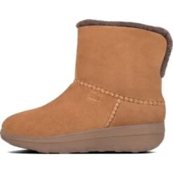 FitFlop Womens Mukluk Shorty III Warm Lined Ankle Boots - Chestnut -Fashion Shoe Store ortyShearling ChestnutRT 3749308 11