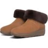 FitFlop Womens Mukluk Shorty III Warm Lined Ankle Boots - Chestnut -Fashion Shoe Store ortyShearling ChestnutRT 4749307 11