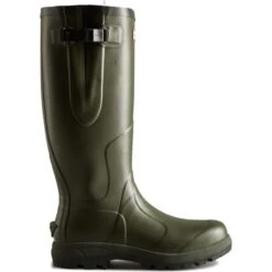 Hunter Mens Balmoral Classic Side Adjustable Wellington Boots - Dark Olive -Fashion Shoe Store ralSideAdjTall DarkOlive 4728315