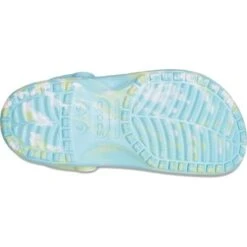 Crocs Womens Classic Clog Marble Sandals - Pure Water Multi -Fashion Shoe Store rbledClog PureWaterMulti 4771029
