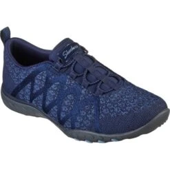 Skechers Womens Breathe Easy Infi-Knity Trainers - Navy