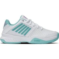 K-Swiss Womens Court Express HB Tennis Shoes - White Angel Blue Sheer Lilac